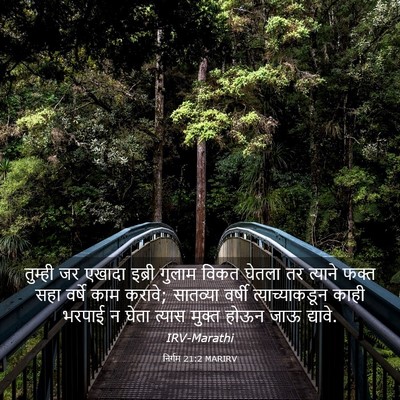 Picture 03 - निर्गम 21:2 MARIRV - तुम्ही जर एखादा - Bible Verse Picture