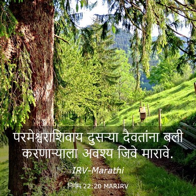 Picture 03 - निर्गम 22:20 MARIRV - परमेश्वराशिवाय - Bible Verse Picture