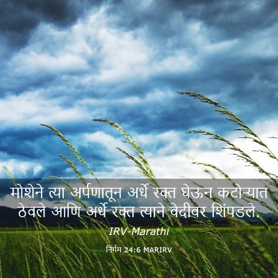 Picture 03 - निर्गम 24:6 MARIRV - मोशेने त्या - Bible Verse Picture