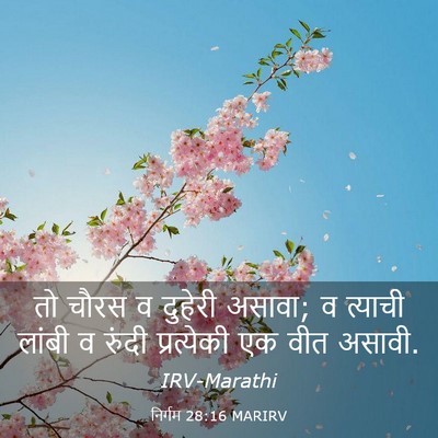 Picture 03 - निर्गम 28:16 MARIRV - तो चौरस व दुहेरी - Bible Verse Picture