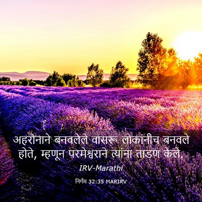 Picture 03 - निर्गम 32:35 MARIRV - अहरोनाने बनवलेले - Bible Verse Picture