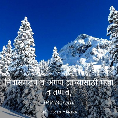 Picture 03 - निर्गम 35:18 MARIRV - निवासमंडप व अंगण - Bible Verse Picture