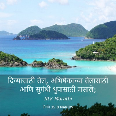 Picture 03 - निर्गम 35:8 MARIRV - दिव्यासाठी तेल, - Bible Verse Picture