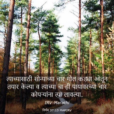 Picture 03 - निर्गम 37:13 MARIRV - त्याच्यासाठी - Bible Verse Picture
