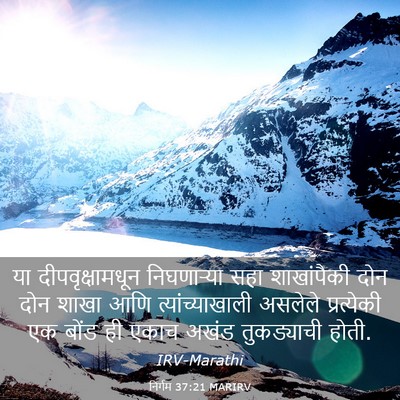 Picture 03 - निर्गम 37:21 MARIRV - या दीपवृक्षामधून - Bible Verse Picture