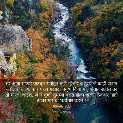 Picture 03 - निर्गम 9:19 MARIRV - तर आता माणसे - Bible Verse Picture