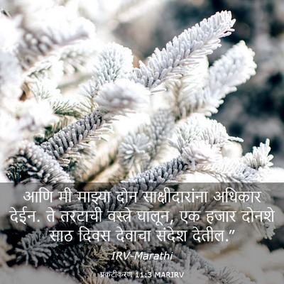 Picture 03 - प्रकटीकरण 11:3 MARIRV - आणि मी माझ्या दोन - Bible Verse Picture