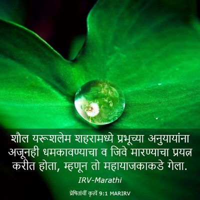 Picture 03 - प्रेषितांचीं कृत्यें 9:1 MARIRV - शौल यरूशलेम - Bible Verse Picture