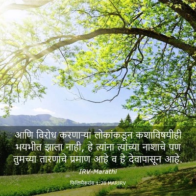 Picture 03 - फिलिप्पैकरांस 1:28 MARIRV - आणि विरोध - Bible Verse Picture