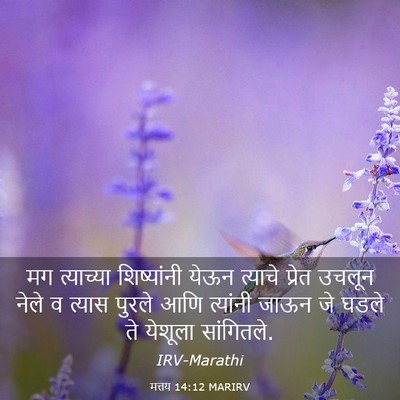 Picture 03 - मत्तय 14:12 MARIRV - मग त्याच्या - Bible Verse Picture