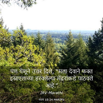 Picture 03 - मत्तय 15:24 MARIRV - पण येशूने उत्तर - Bible Verse Picture