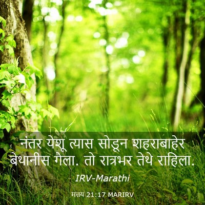 Picture 03 - मत्तय 21:17 MARIRV - नंतर येशू त्यास - Bible Verse Picture