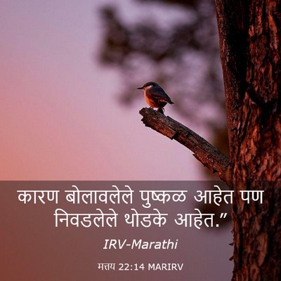 Picture 03 - मत्तय 22:14 MARIRV - कारण बोलावलेले - Bible Verse Picture