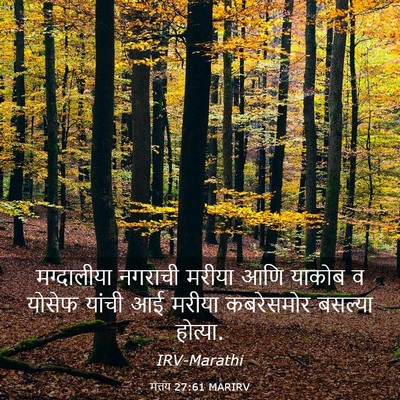 Picture 03 - मत्तय 27:61 MARIRV - मग्दालीया नगराची - Bible Verse Picture