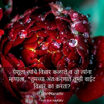 Picture 03 - मत्तय 9:4 MARIRV - येशूला त्यांचे - Bible Verse Picture