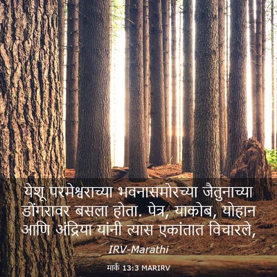 Picture 03 - मार्क 13:3 MARIRV - येशू - Bible Verse Picture