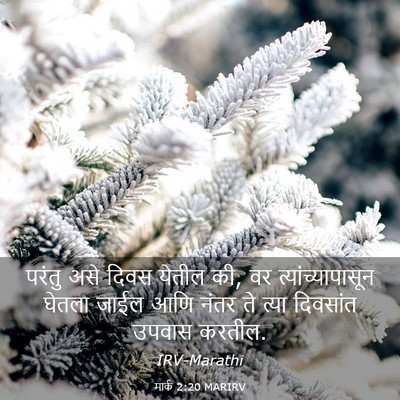 Picture 03 - मार्क 2:20 MARIRV - परंतु असे दिवस - Bible Verse Picture