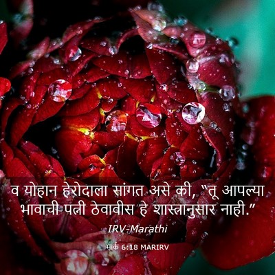 Picture 03 - मार्क 6:18 MARIRV - व योहान हेरोदाला - Bible Verse Picture