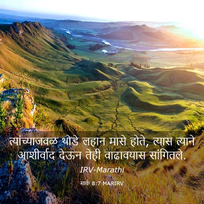 Picture 03 - मार्क 8:7 MARIRV - त्यांच्याजवळ थोडे - Bible Verse Picture