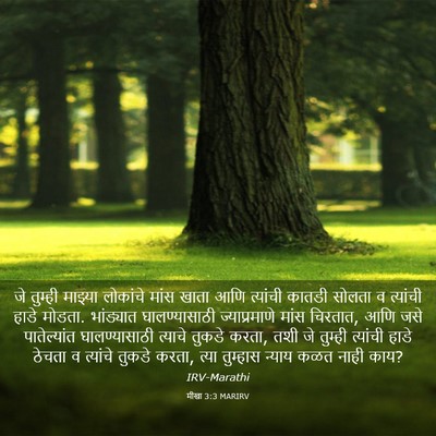 Picture 03 - मीखा 3:3 MARIRV - जे तुम्ही माझ्या - Bible Verse Picture
