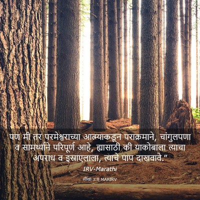 Picture 03 - मीखा 3:8 MARIRV - पण मी तर - Bible Verse Picture