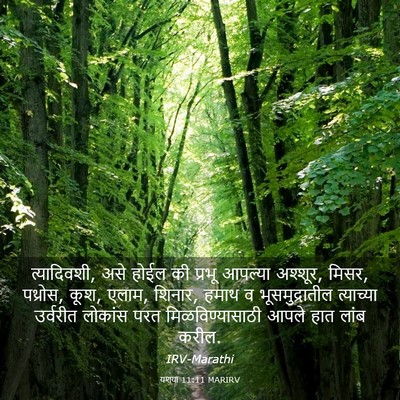 Picture 03 - यशया 11:11 MARIRV - त्यादिवशी, असे - Bible Verse Picture