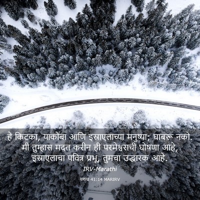 Picture 03 - यशया 41:14 MARIRV - हे किटका, याकोबा - Bible Verse Picture