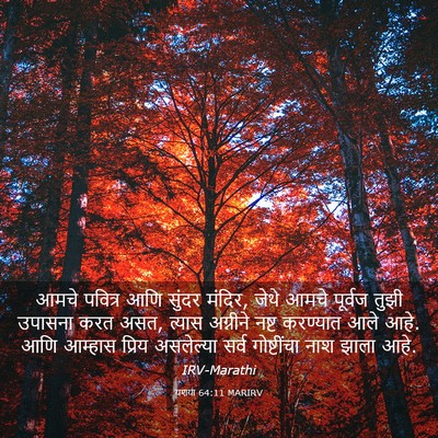 Picture 03 - यशया 64:11 MARIRV - आमचे पवित्र आणि - Bible Verse Picture