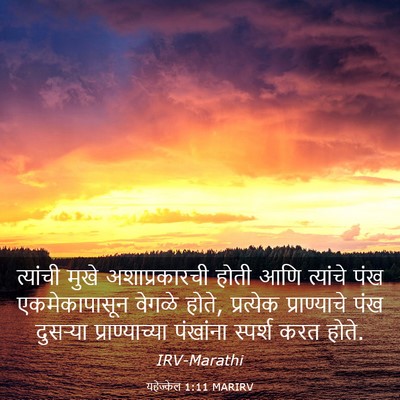 Picture 03 - यहेज्केल 1:11 MARIRV - त्यांची मुखे - Bible Verse Picture