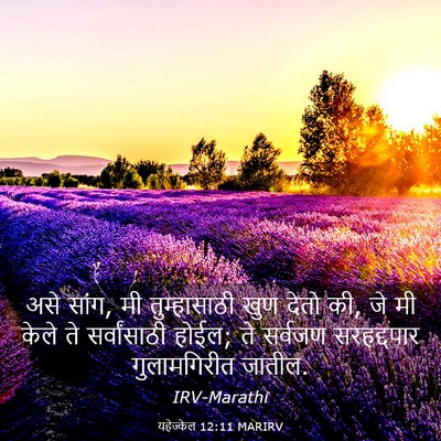 Picture 03 - यहेज्केल 12:11 MARIRV - असे सांग, मी - Bible Verse Picture