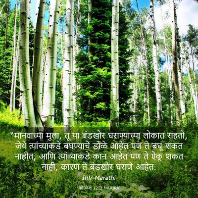 Picture 03 - यहेज्केल 12:2 MARIRV - “मानवाच्या मुला, - Bible Verse Picture