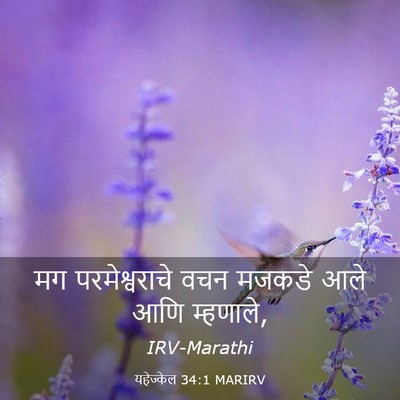 Picture 03 - यहेज्केल 34:1 MARIRV - मग परमेश्वराचे - Bible Verse Picture