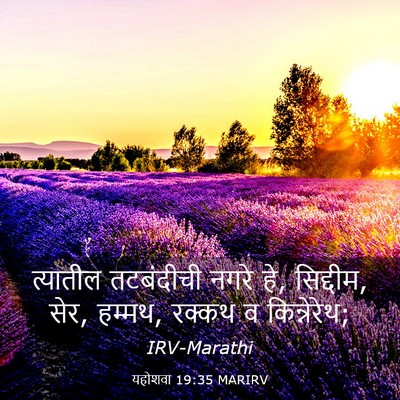 Picture 03 - यहोशवा 19:35 MARIRV - त्यातील तटबंदीची - Bible Verse Picture