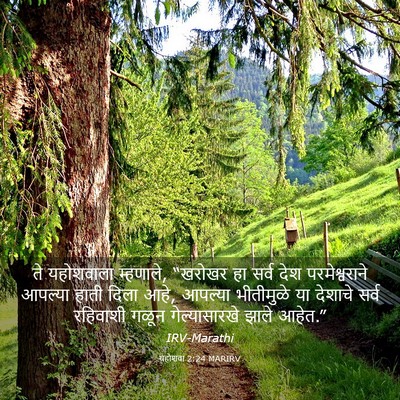 Picture 03 - यहोशवा 2:24 MARIRV - ते यहोशवाला - Bible Verse Picture