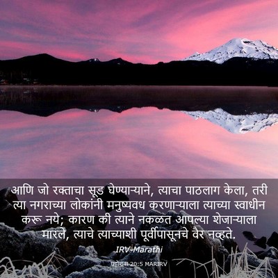Picture 03 - यहोशवा 20:5 MARIRV - आणि जो रक्ताचा सूड - Bible Verse Picture