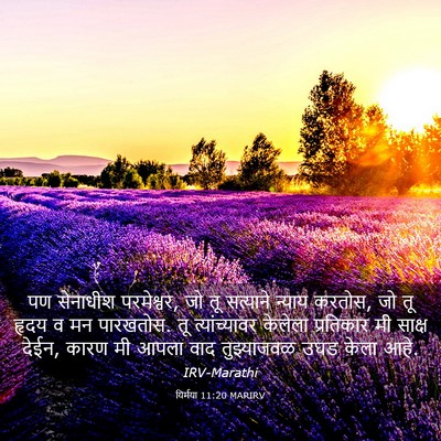Picture 03 - यिर्मया 11:20 MARIRV - पण सेनाधीश - Bible Verse Picture