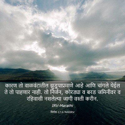 Picture 03 - यिर्मया 17:6 MARIRV - कारण तो - Bible Verse Picture