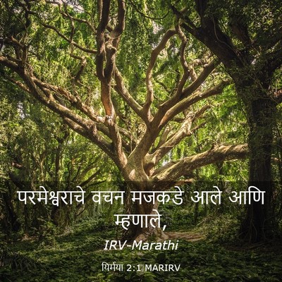 Picture 03 - यिर्मया 2:1 MARIRV - परमेश्वराचे वचन - Bible Verse Picture