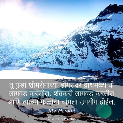 Picture 03 - यिर्मया 31:5 MARIRV - तू पुन्हा - Bible Verse Picture