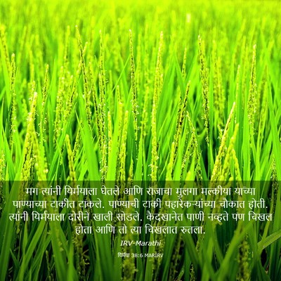 Picture 03 - यिर्मया 38:6 MARIRV - मग त्यांनी - Bible Verse Picture