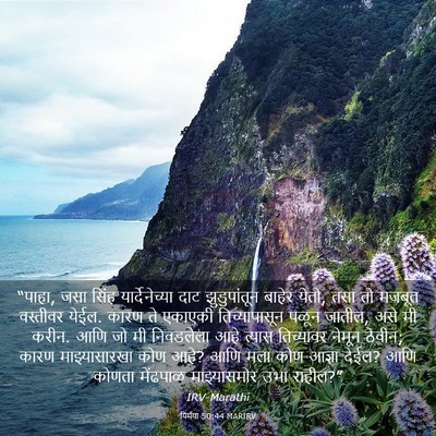 Picture 03 - यिर्मया 50:44 MARIRV - “पाहा, जसा सिंह - Bible Verse Picture