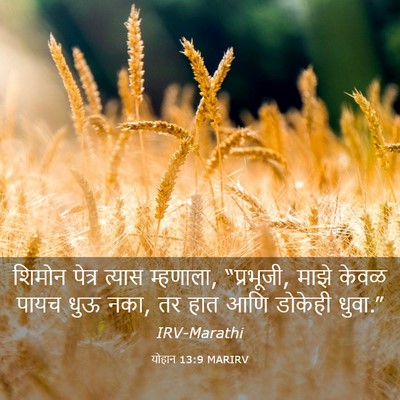 Picture 03 - योहान 13:9 MARIRV - शिमोन पेत्र त्यास - Bible Verse Picture