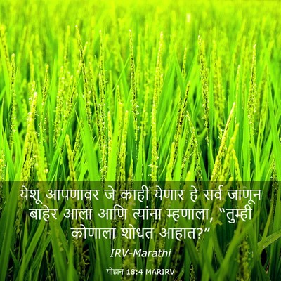 Picture 03 - योहान 18:4 MARIRV - येशू आपणावर जे - Bible Verse Picture