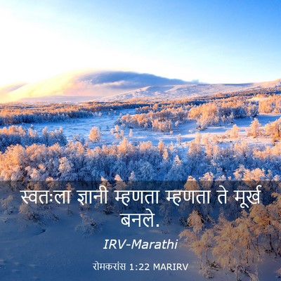 Picture 03 - रोमकरांस 1:22 MARIRV - स्वतःला ज्ञानी - Bible Verse Picture