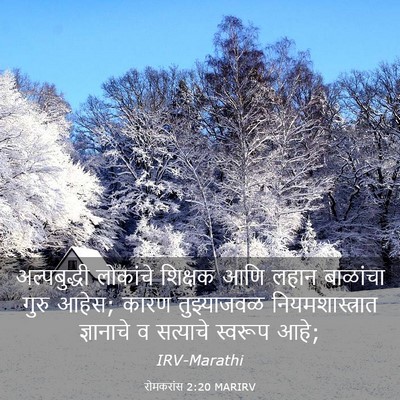 Picture 03 - रोमकरांस 2:20 MARIRV - अल्पबुद्धी - Bible Verse Picture