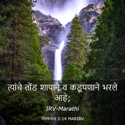 Picture 03 - रोमकरांस 3:14 MARIRV - त्यांचे तोंड - Bible Verse Picture