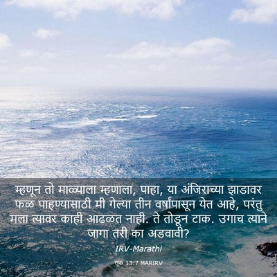 Picture 03 - लूक 13:7 MARIRV - म्हणून तो - Bible Verse Picture
