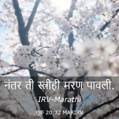 Picture 03 - लूक 20:32 MARIRV - नंतर ती स्त्रीही - Bible Verse Picture
