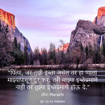 Picture 03 - लूक 22:42 MARIRV - “पित्या, जर तुझी - Bible Verse Picture