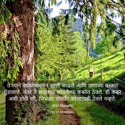 Picture 03 - लूक 23:53 MARIRV - ते त्याने - Bible Verse Picture